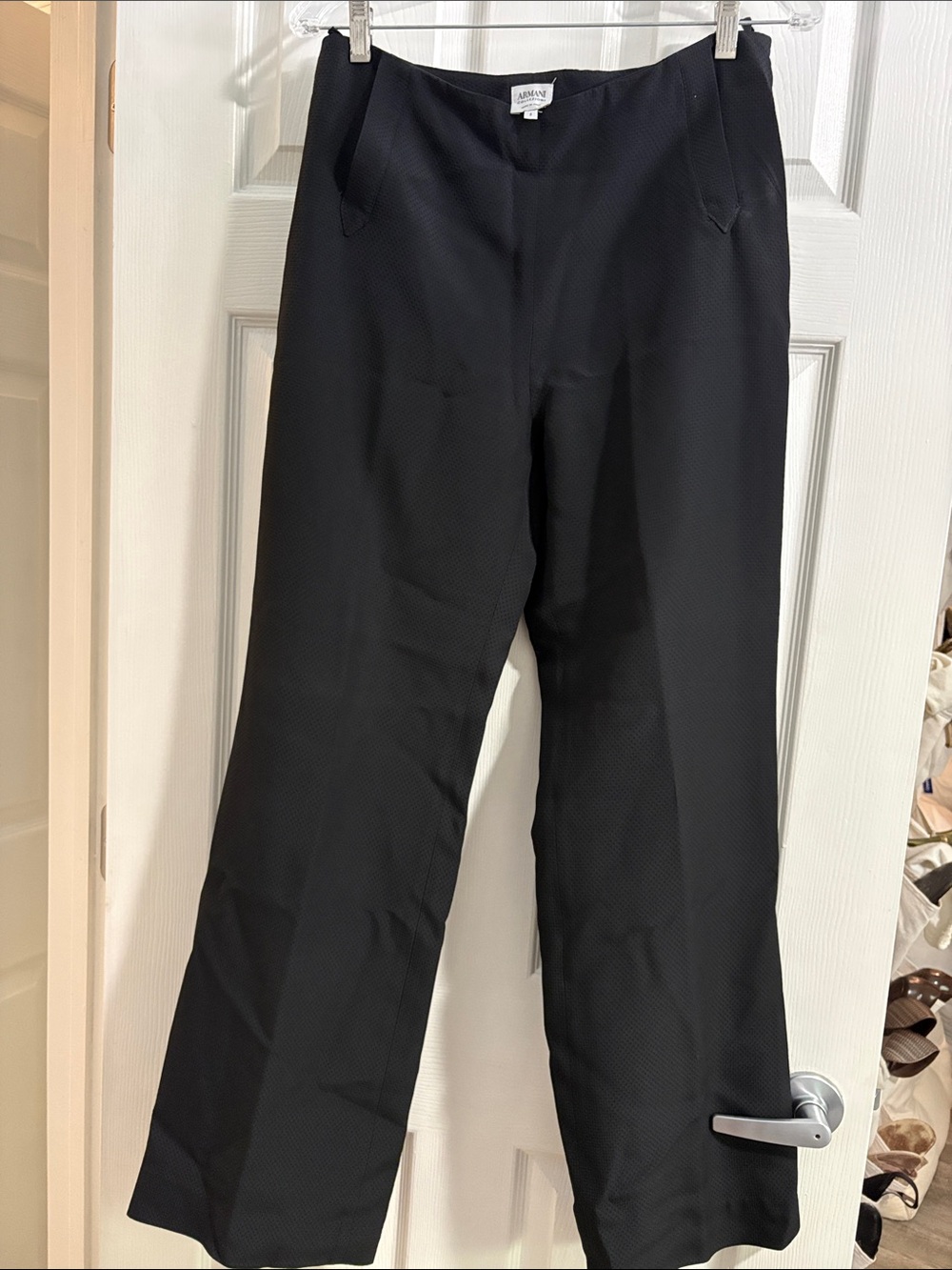 Armani Collezioni Black Women's Tailored Trousers